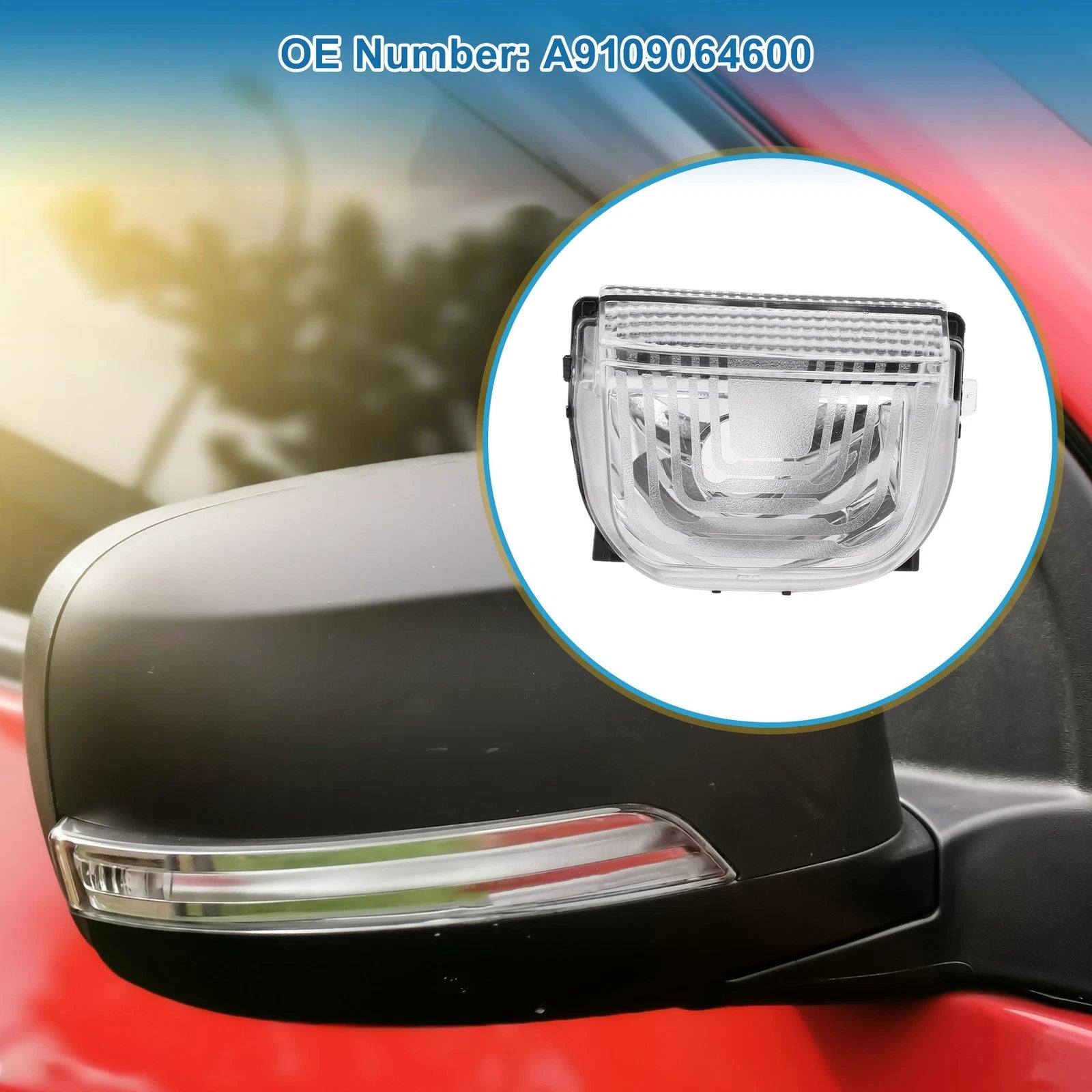 LED Turn Signal Mirror Light Right Replacement for Mercedes-Benz Sprinter (2019–2024)