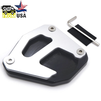 CNC Side Stand Foot Kickstand Extend Pad for Kawasaki KLR650 (2008–2019)