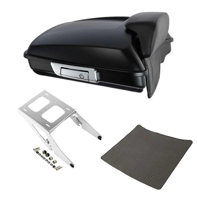 Matte Razor Trunk Backrest Mount Rack for Harley Sport Glide (2018–2021)
