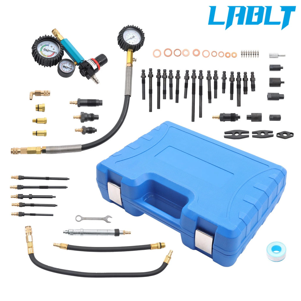 46PCS Engine Cylinder Compression Leak Down Tester for Petrol Diesel Vehicles