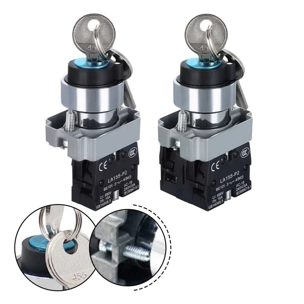 Selflocking Rotary Pushbutton Switch for Equipment Control (10A 600V)