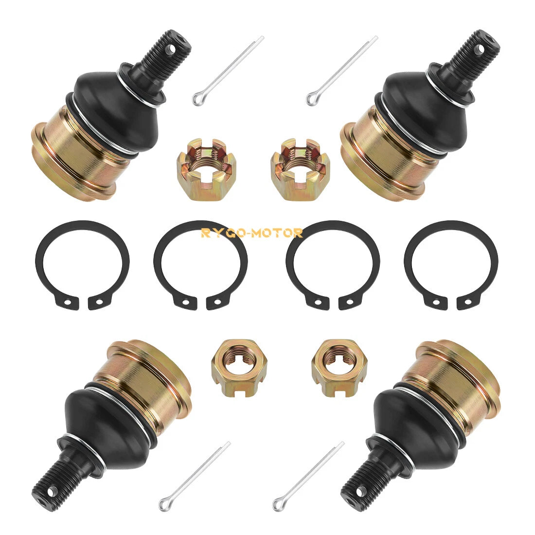 Set of 4 Front Ball Joints for Yamaha Kodiak YFM 450 YFM 700 Grizzly 550 700