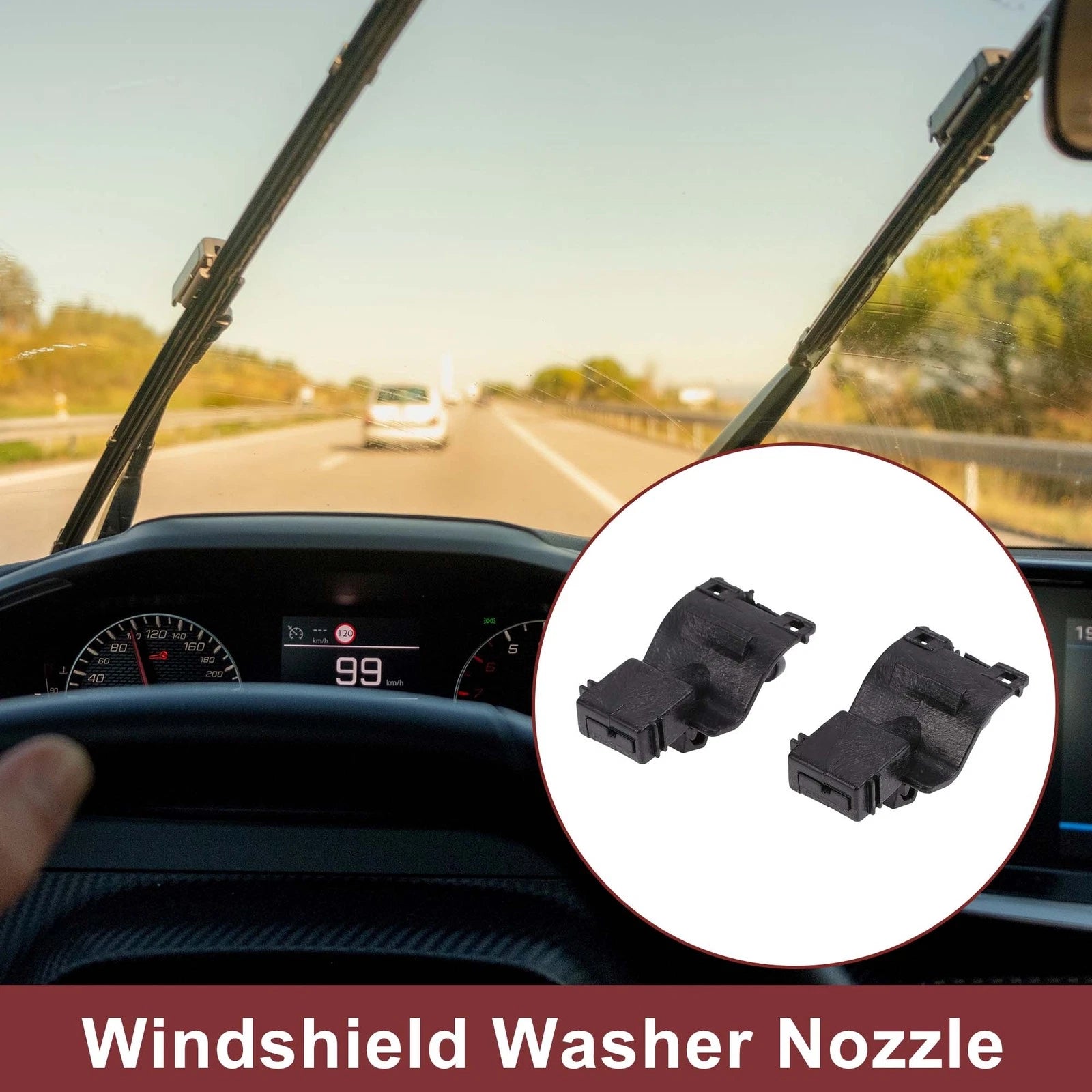 Front Windshield Washer Nozzle Replacement for Toyota Tacoma (2016–2023) 2pc