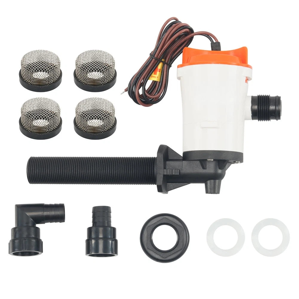 800GPH Marine Submersible Pump 12V for Livewell Circulation (No Years)