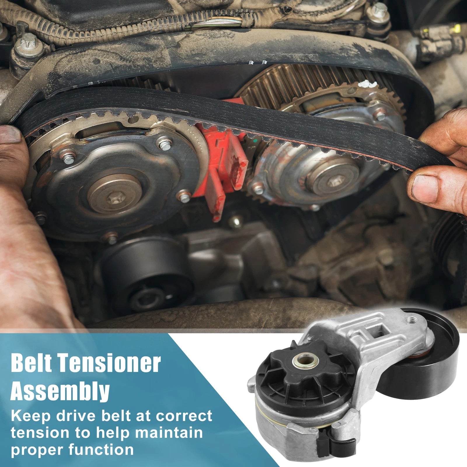 Belt Tensioner Pulley Assembly for Dodge Ram 2500 (1994–2002)