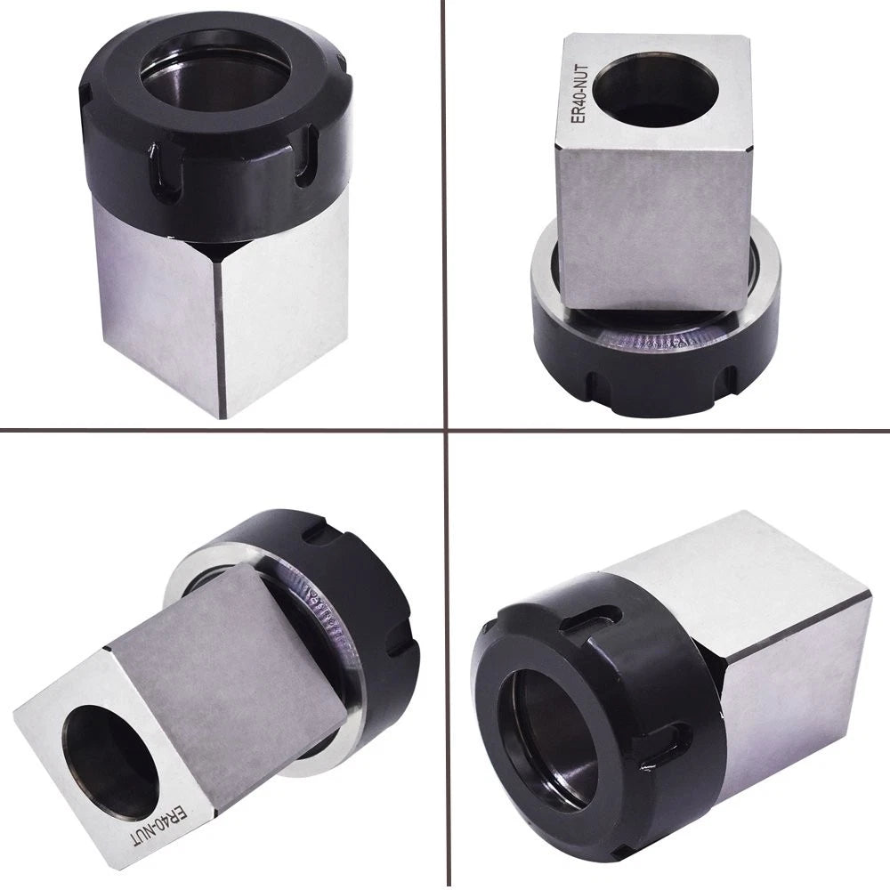 ER40 Square Collet Block Chuck Holder for CNC Lathe (Universal)