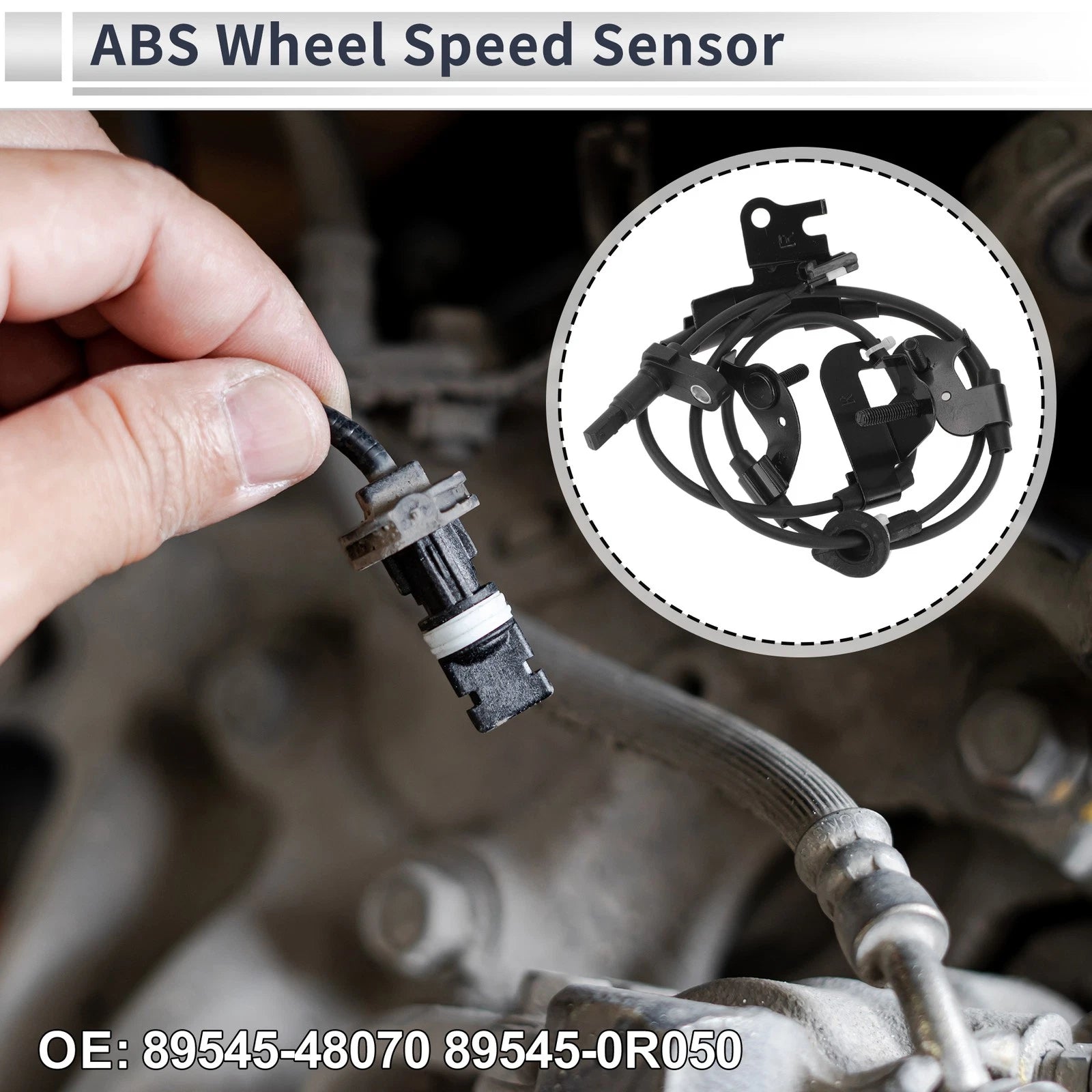 ABS Wheel Speed Sensor Rear Right Replacement for Toyota RAV4 (2014–2018)