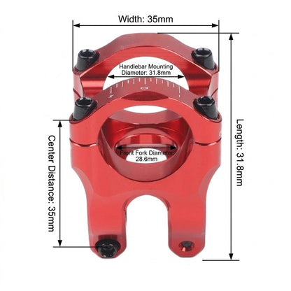 31 8mm Stem for Mountain Bike (Offroad Use, 35mm Center)