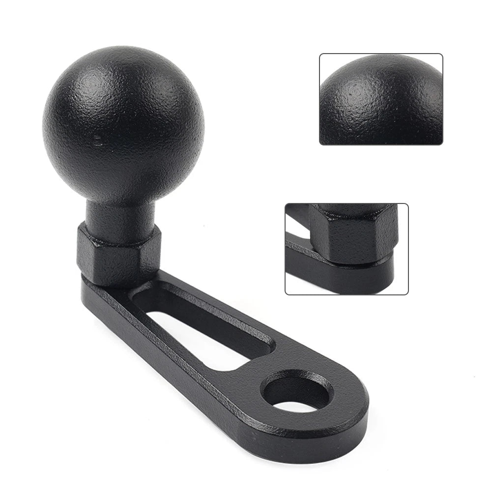 Universal Motorcycle Ball Head Base GPS Phone Holder Bracket Clamp Stand