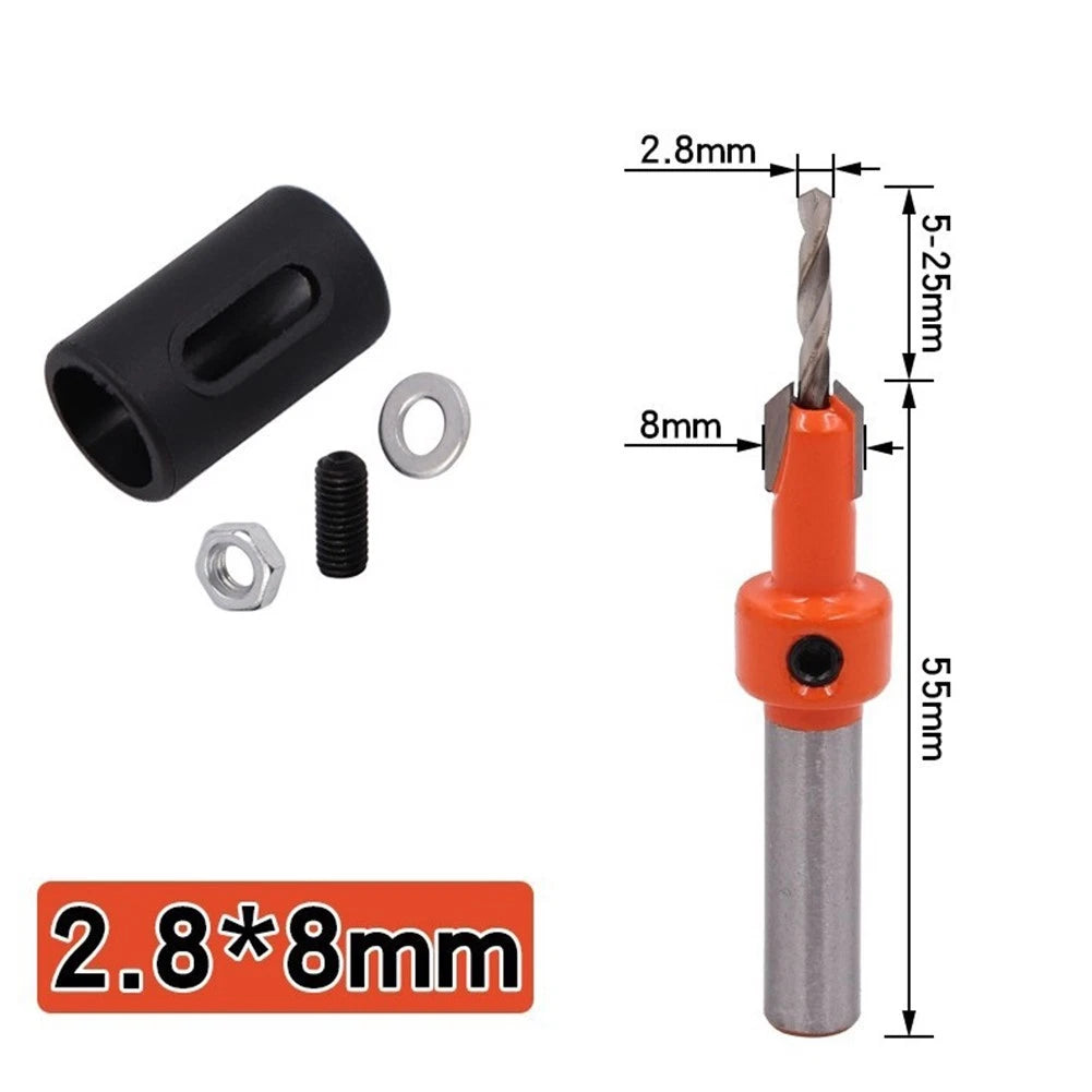 Self Tapping Screw Taper Countersink Drill Bit for Woodworking