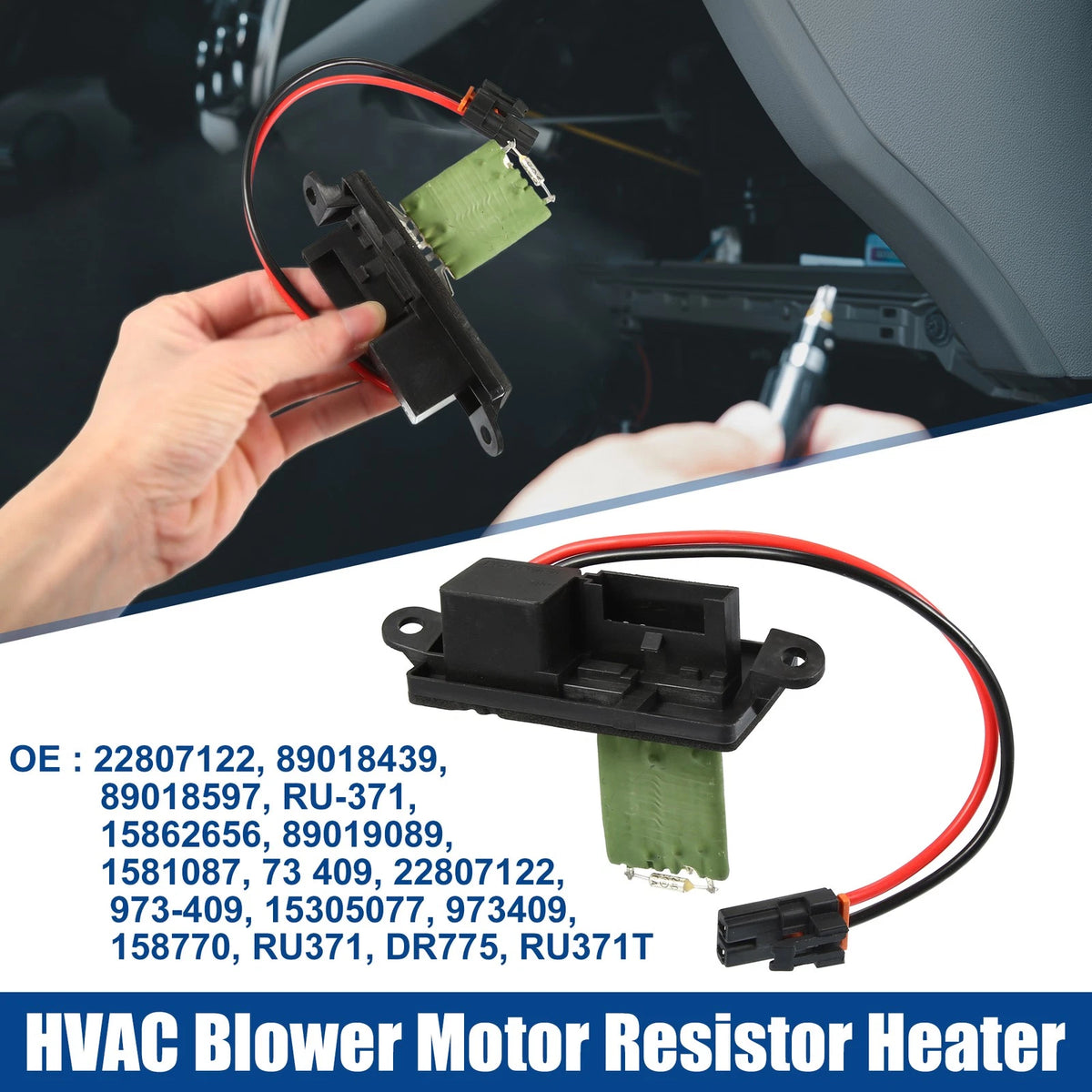 HVAC Blower Motor Resistor Heater Replacement for Chevrolet Silverado 1500 (1999-2006)