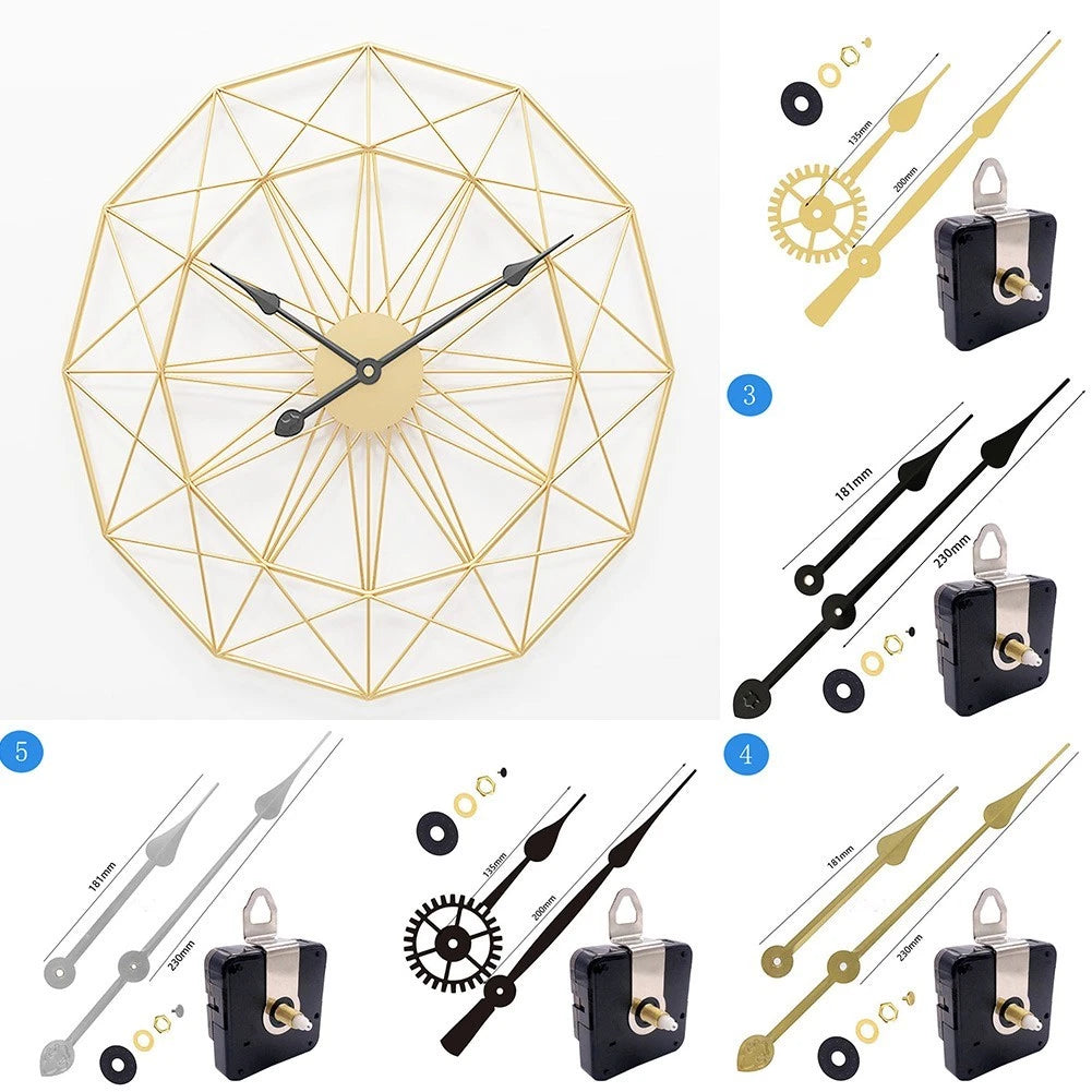 Long Hands Clock Mechanism for Wall Clock Repair