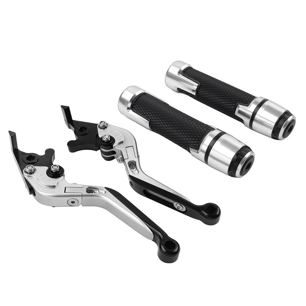 Set of 2 Silver Extendable Brake Clutch Lever for BMW F800R (2009–2018)