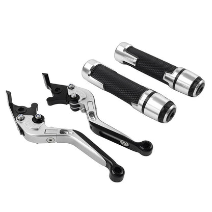 Set of 2 Silver Extendable Brake Clutch Lever for BMW F800R (2009–2018)
