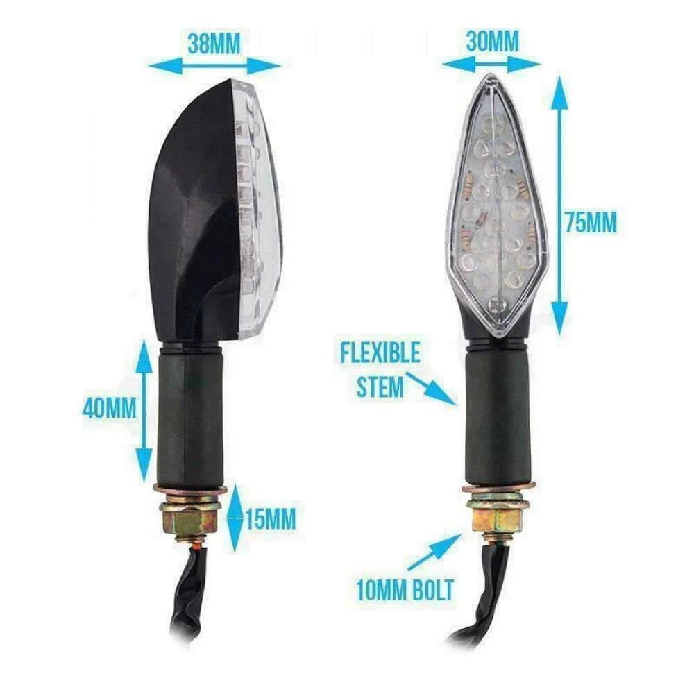 4X Black Look Indicators for CBR250RR (2017–2020)