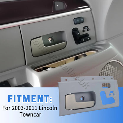 Left Front Door Handle Bezel Trim Panel for Lincoln Towncar (2003–2011)