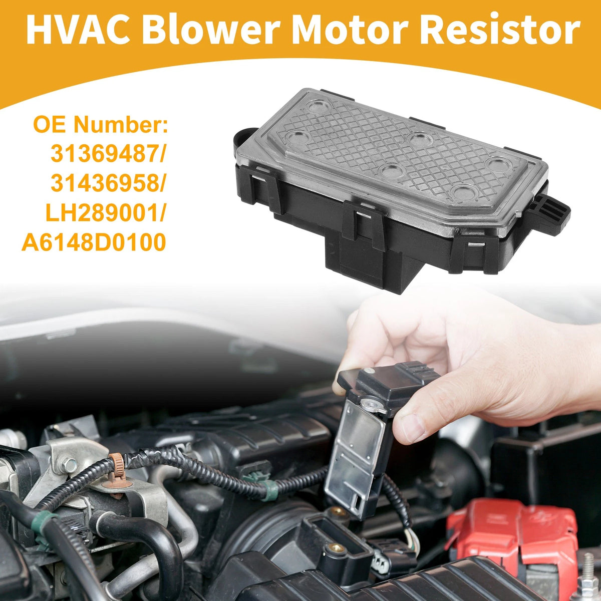 HVAC Blower Motor Resistor No. 31369487 for Volvo V40 (2012–2021)