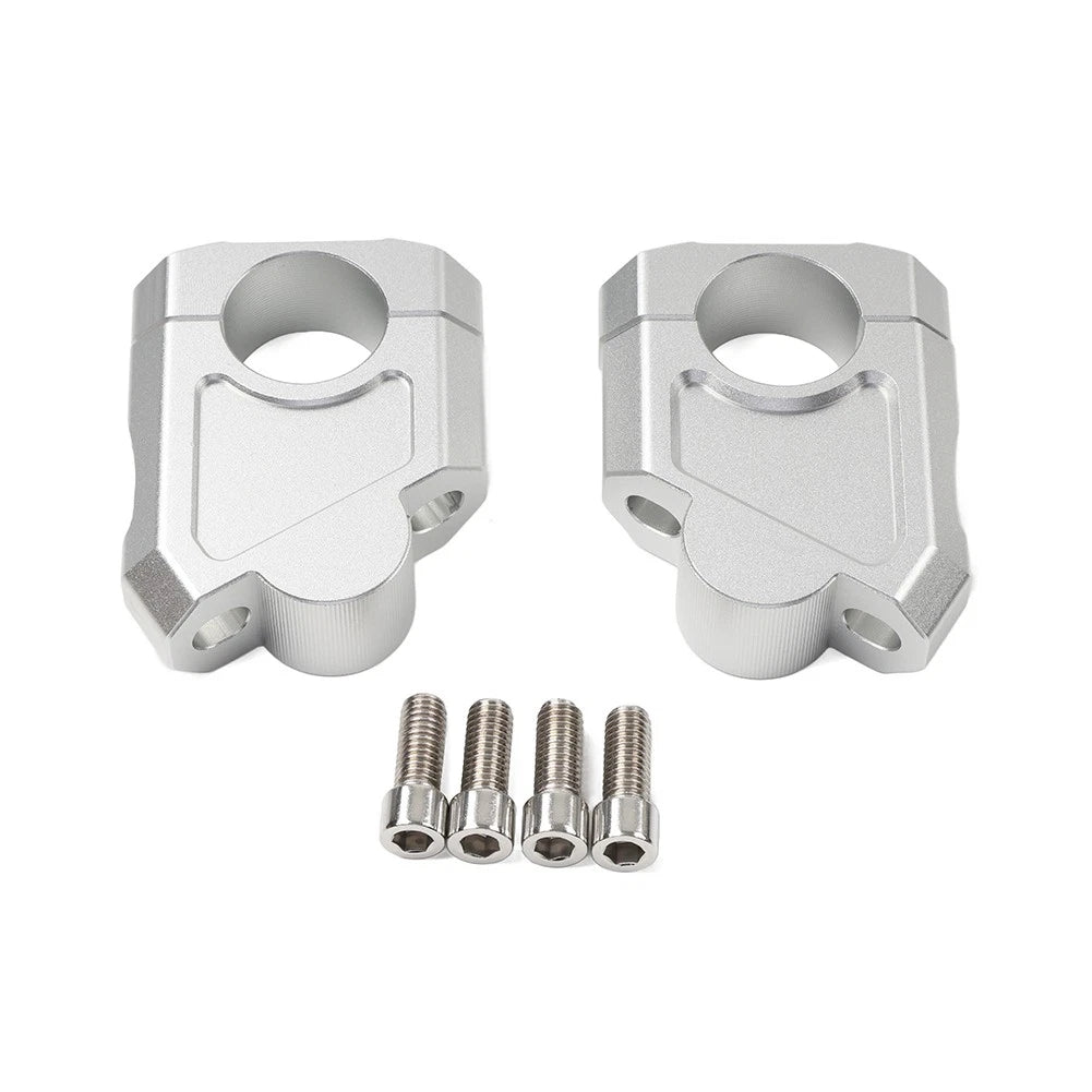 28mm Handlebar Mount Clamp Riser for Honda Suzuki Kawasaki (1 1/8")