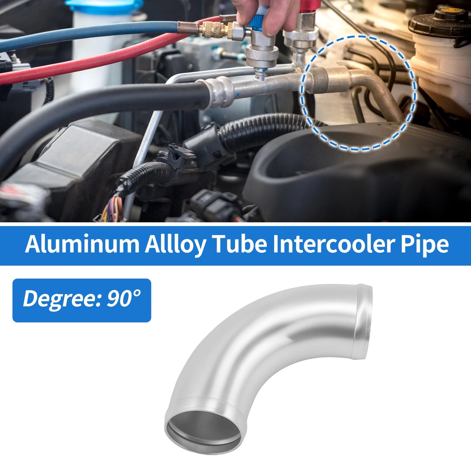 2.24" OD 90° Intercooler Pipe for