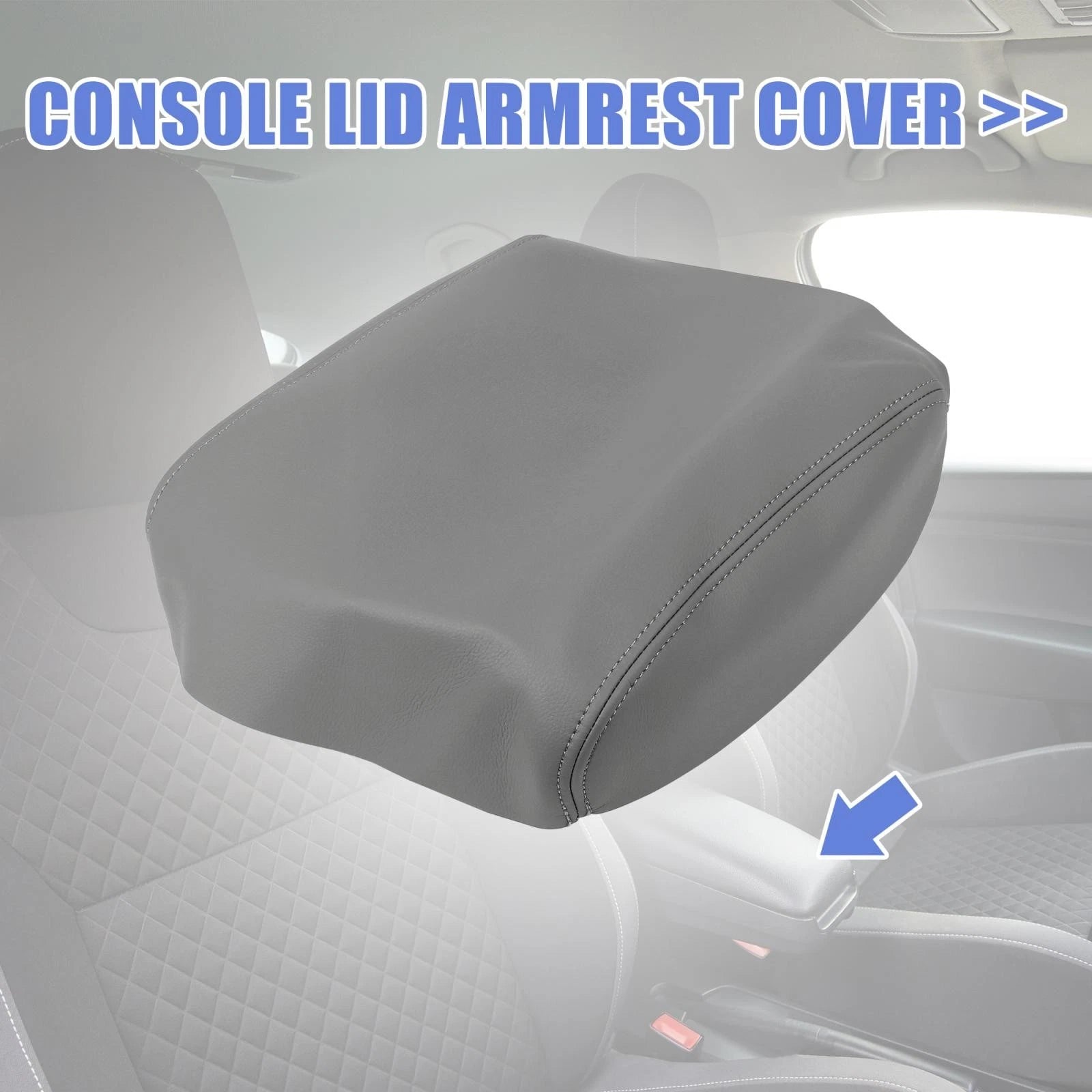 Car Center Console Lid Armrest Cover Protector for Honda Pilot (2009–2015)
