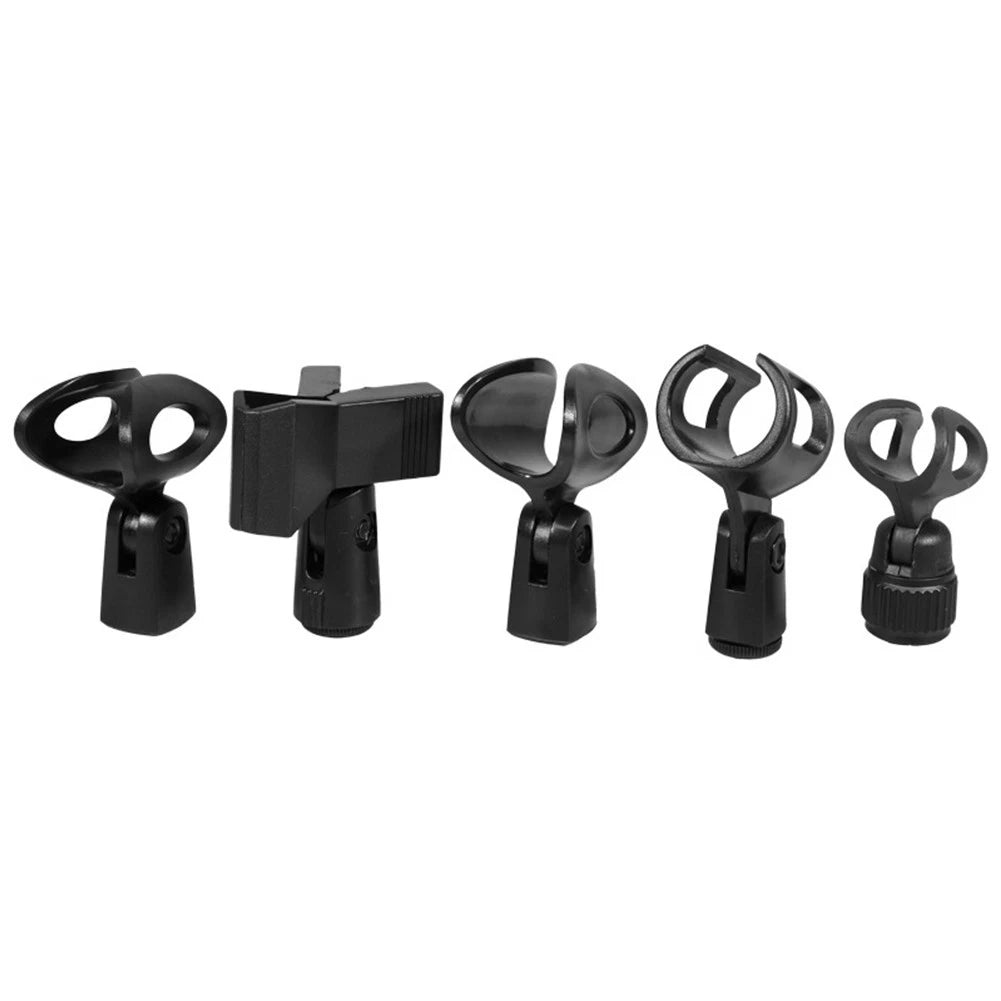 Universal Microphone Clip Clamp with Adapter for Handheld Mic Mount