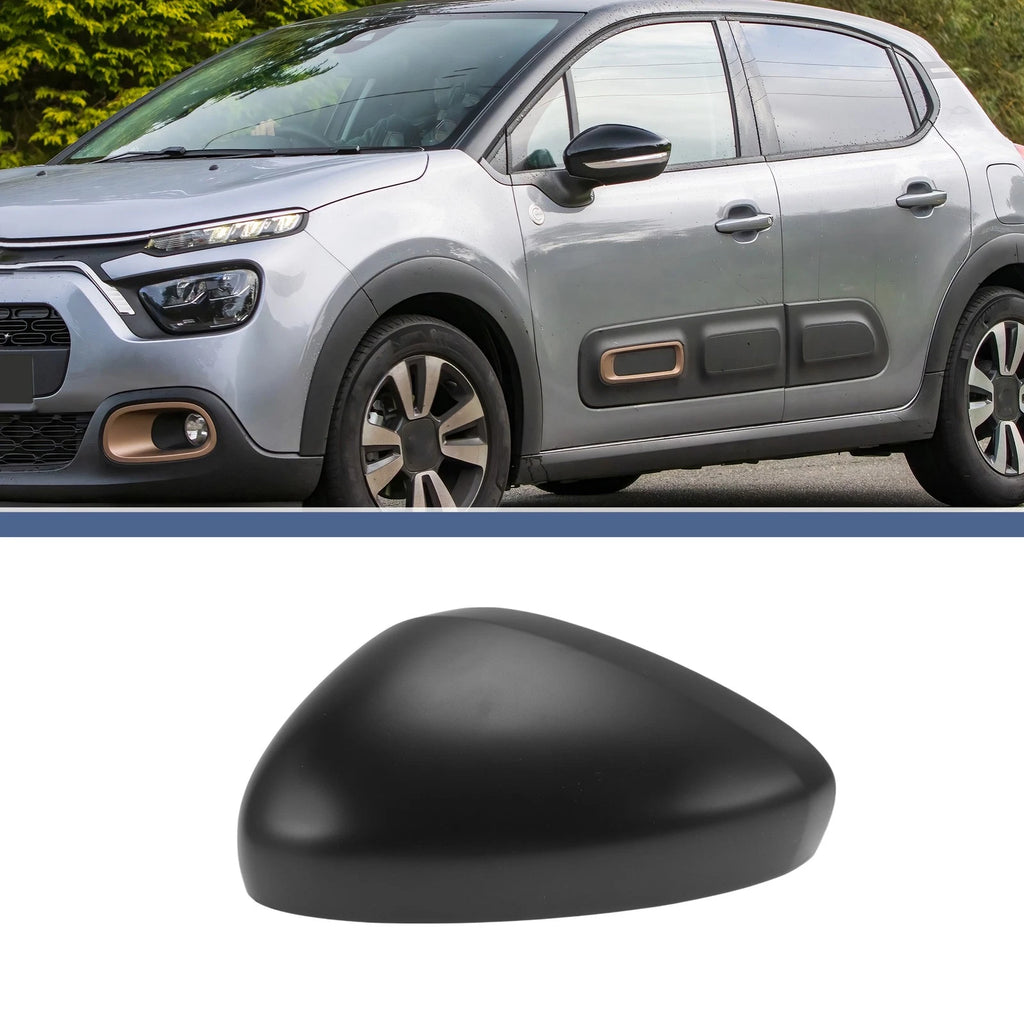 Left Passenger Side Mirror Cover Cap for Citroen C3 II (2010–2016)