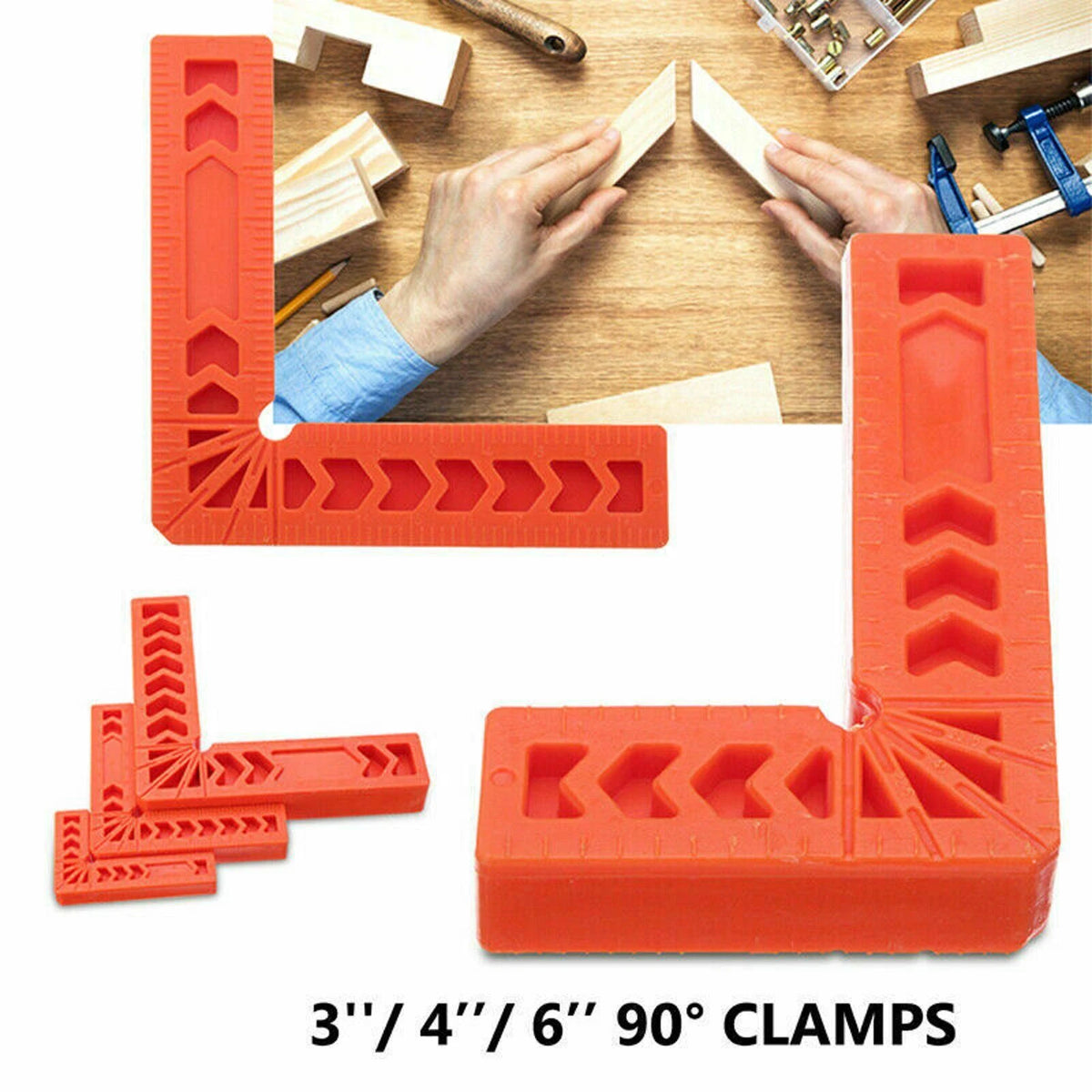 Angle Clamps Set of 3 for Woodworking