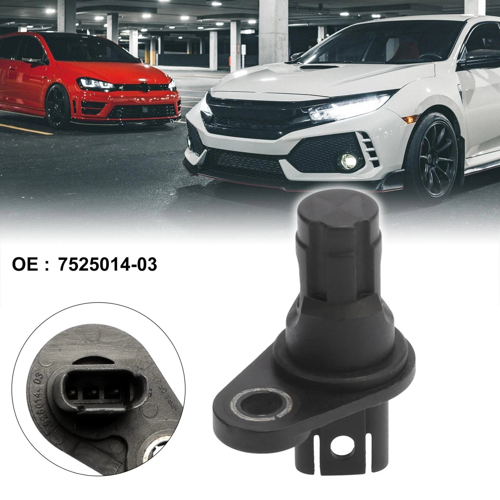 Engine Camshaft Position Sensor 3 Pin Replacement for BMW X3 X6 Z4 (2007–2013)