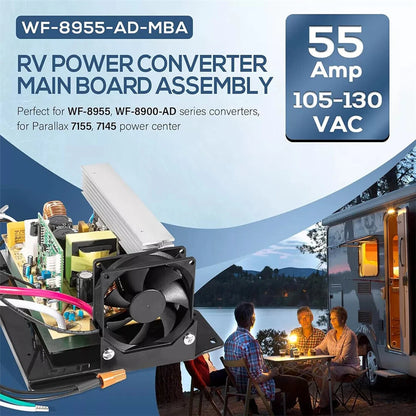 WFCO WF-8955-MBA Power Converter Assembly 55Amp 105-130VAC (2010–2023)