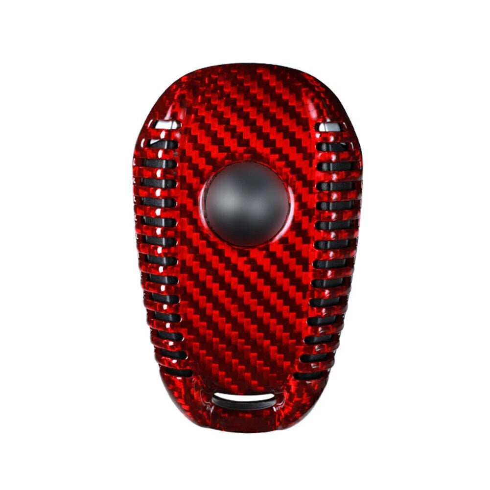 Remote Key Shell Cover Case for Alfa Romeo Stelvio (2017–2023) Red Carbon Fiber