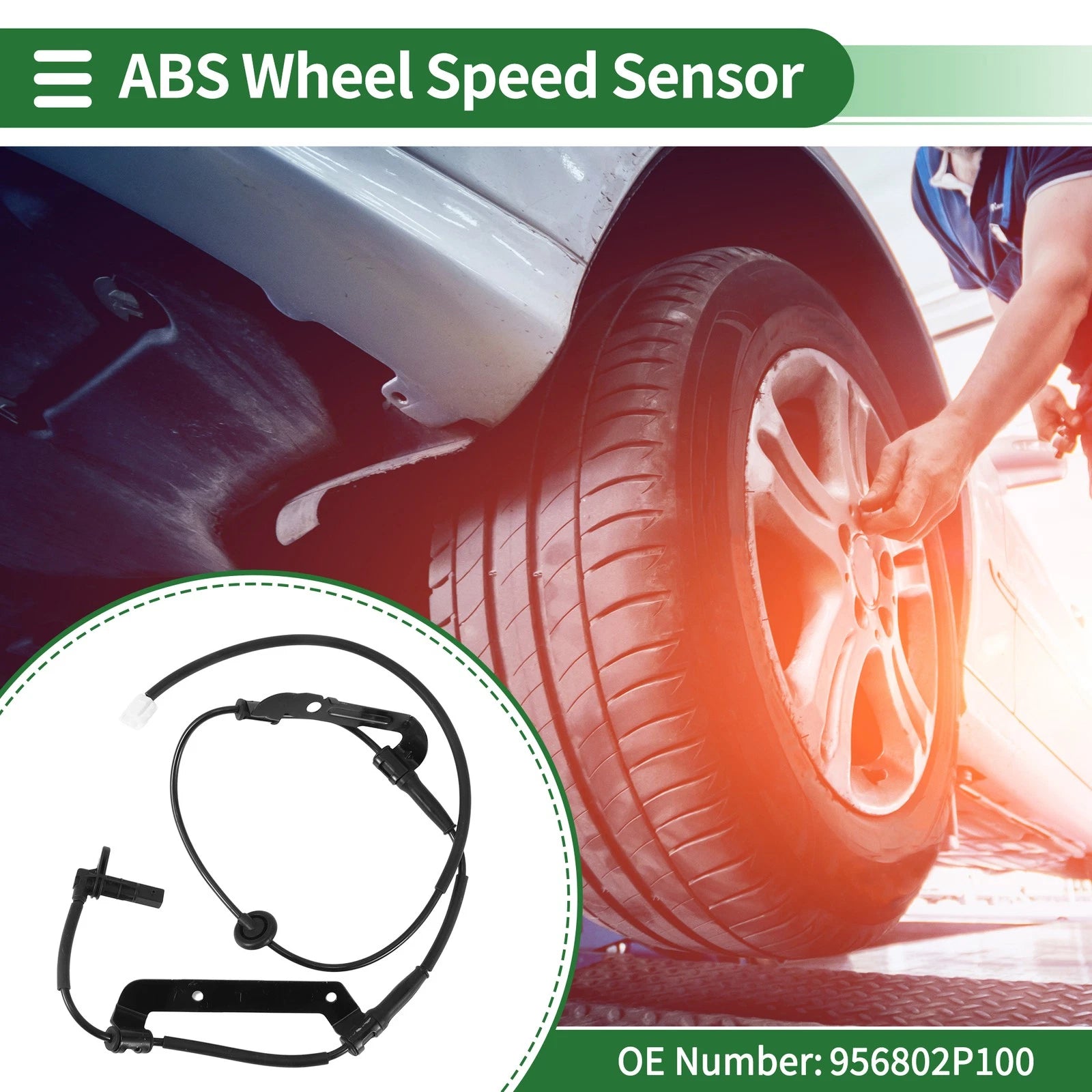 ABS Wheel Speed Sensor No. 956802P100 for Kia Sorento (2009–2012)