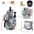 PWK 28mm Carburetor for Yamaha YZ80 YZ85 YZ100 Kawasaki KX80 KX100 KX125