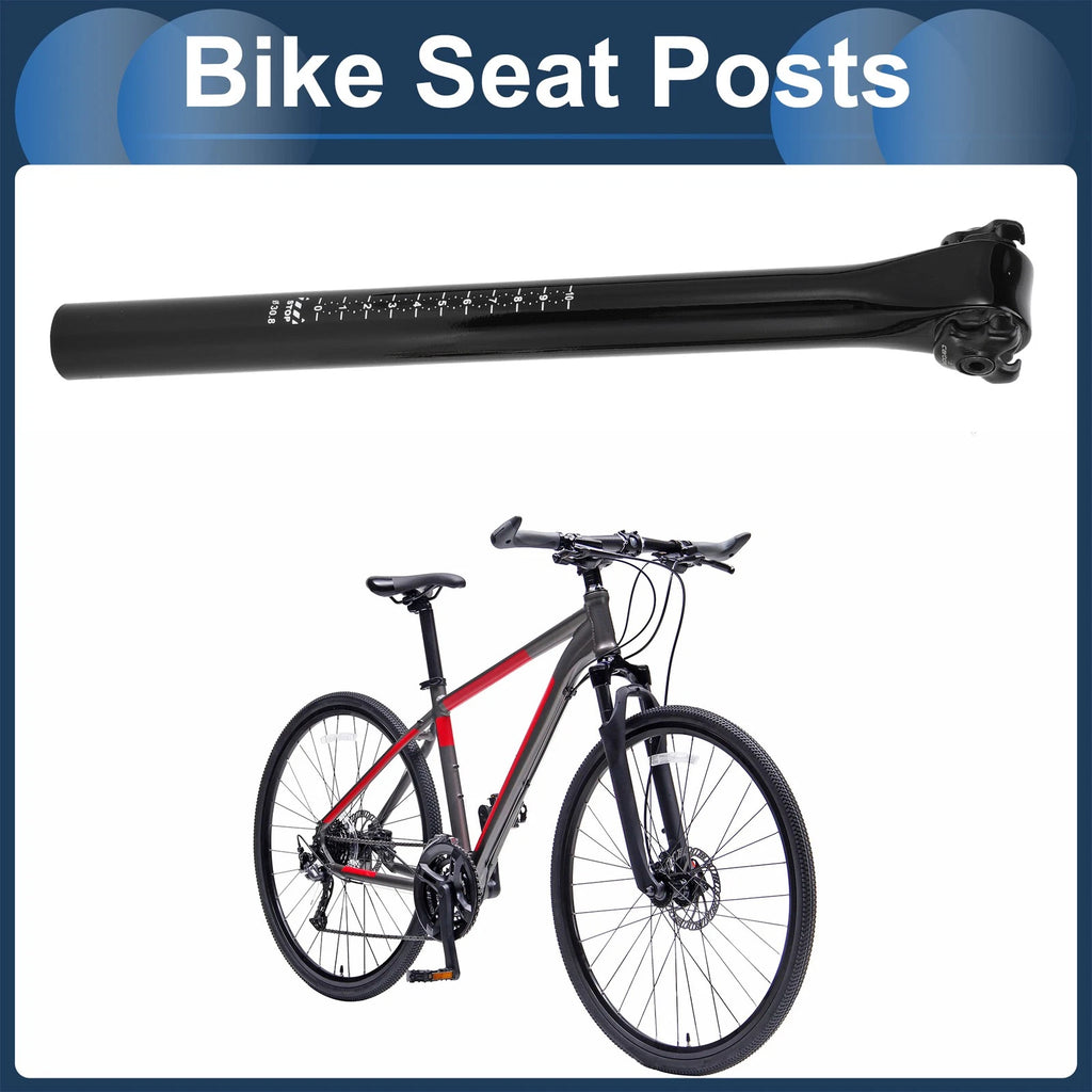 Bike Seat Posts 30.8x350mm Lightweight Replacement for Universal Fit (2000–2026)