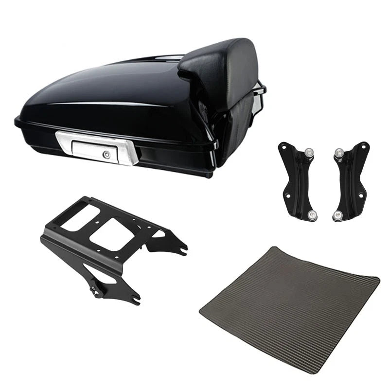 Trunk Backrest Pad Mount Rack Docking Kit for Harley Touring (2009–2013)