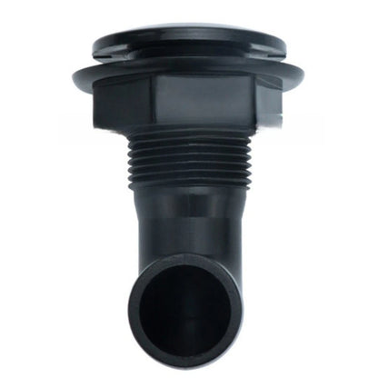 1 Inch Thru Hull Fitting 90 Degree ABS for Boat Water System Connections