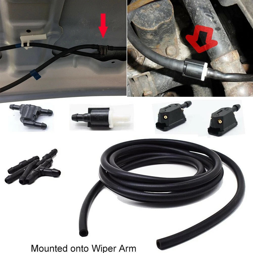 2m Windshield Wiper Washer Jet Hose Tube for