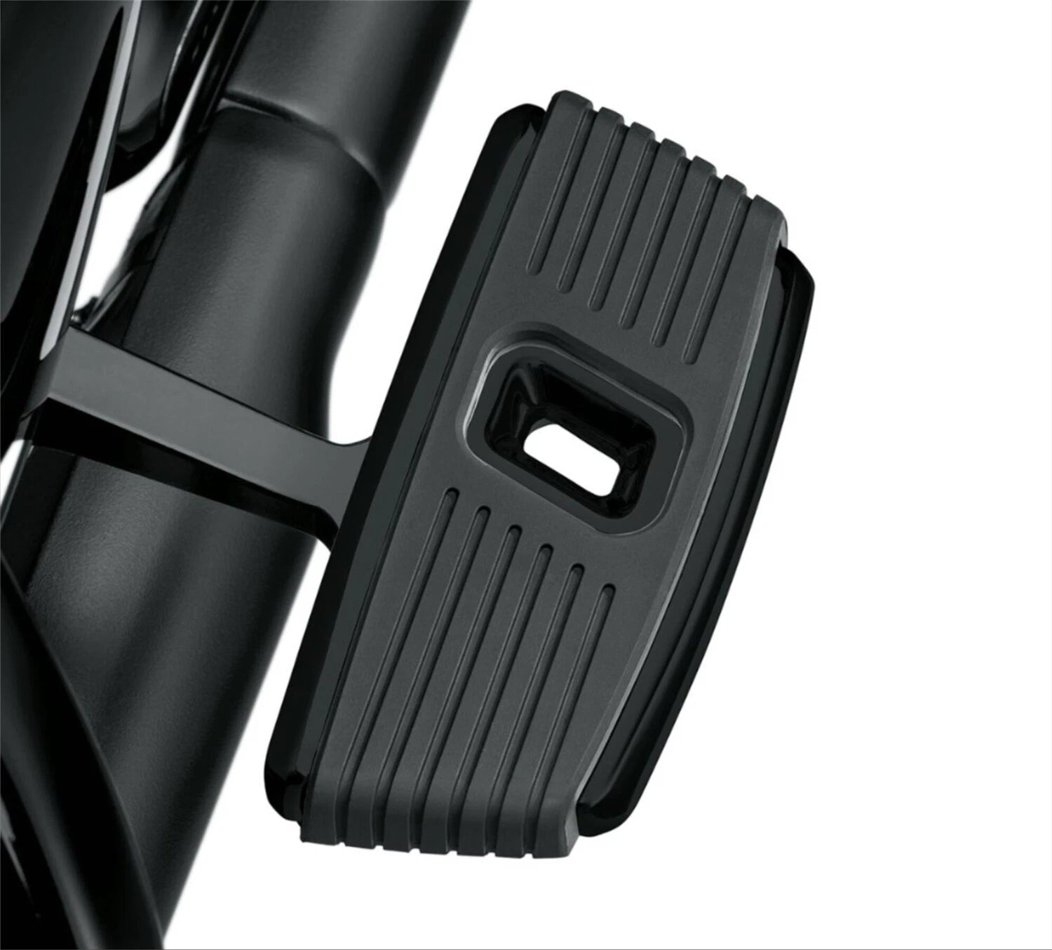 Hana Square Passenger Footboard Black for Harley Dyna/Softail (2000–2019)