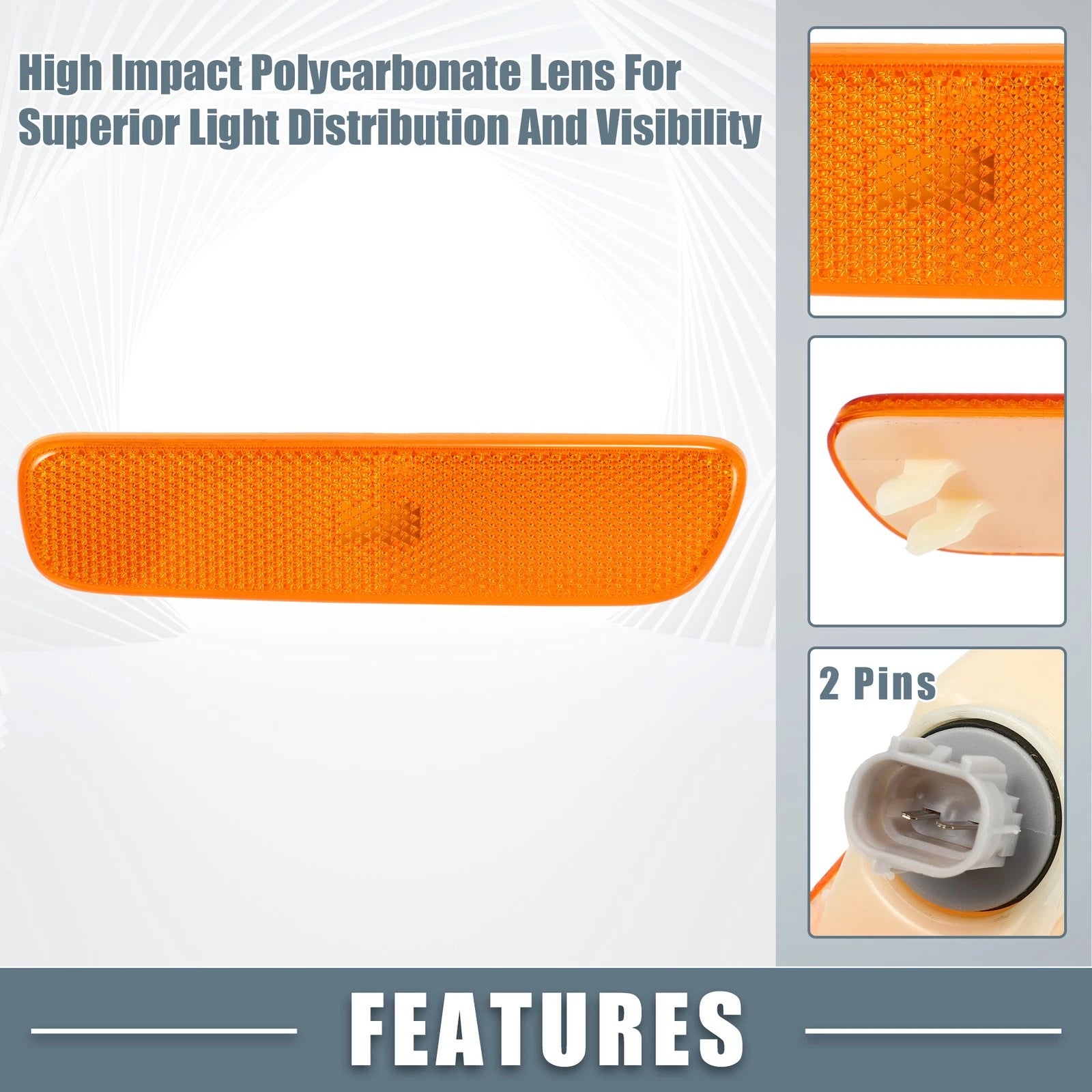 Left Side Marker Light Cover Turn Signal Light for Lexus RX300 (1999–2003)