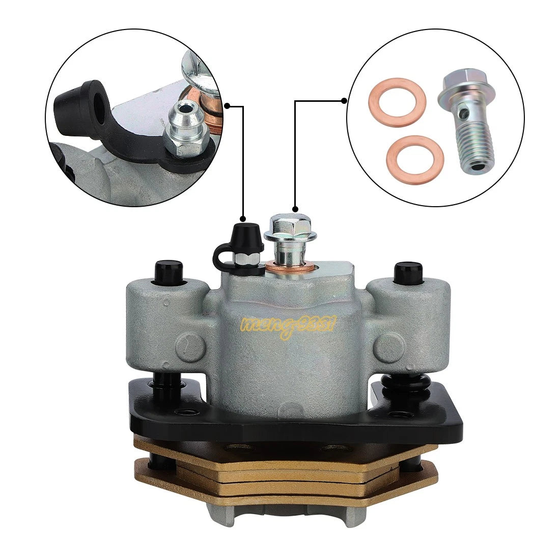 Left Front Brake Caliper for Arctic Cat 250 300 366 400 450 500 550 650 700 1000