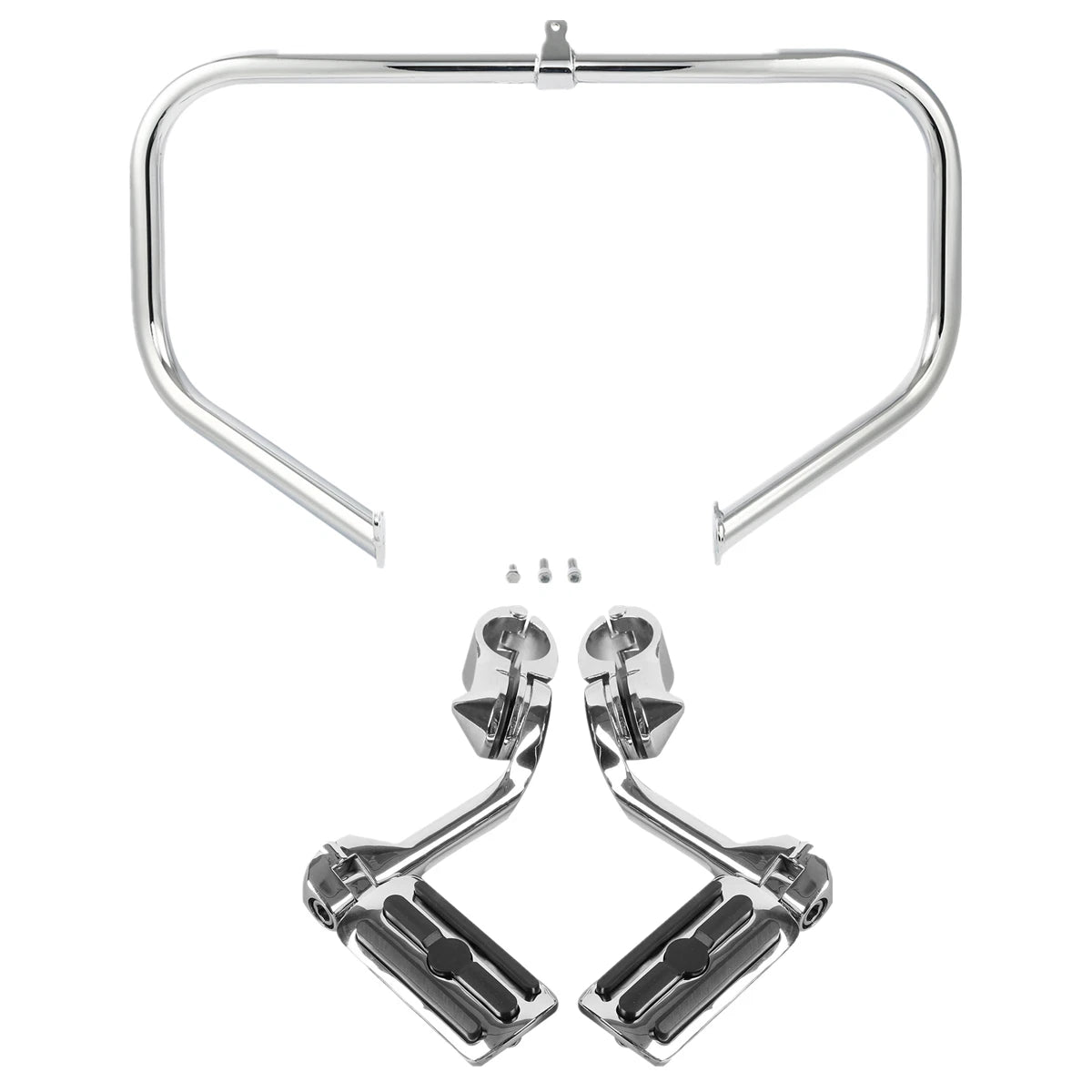 Engine Guard Bar Long Angled Foot Pegs for Harley Electra Glide (2009–2023)