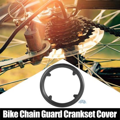 Bicycle Crankset Chain Wheel Cover 42T 4 Hole for Black Hollow Mount