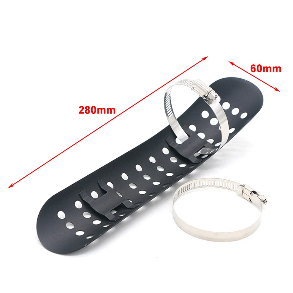 Chrome Exhaust Muffler Pipe Heat Shield Cover for Universal Motorcycle