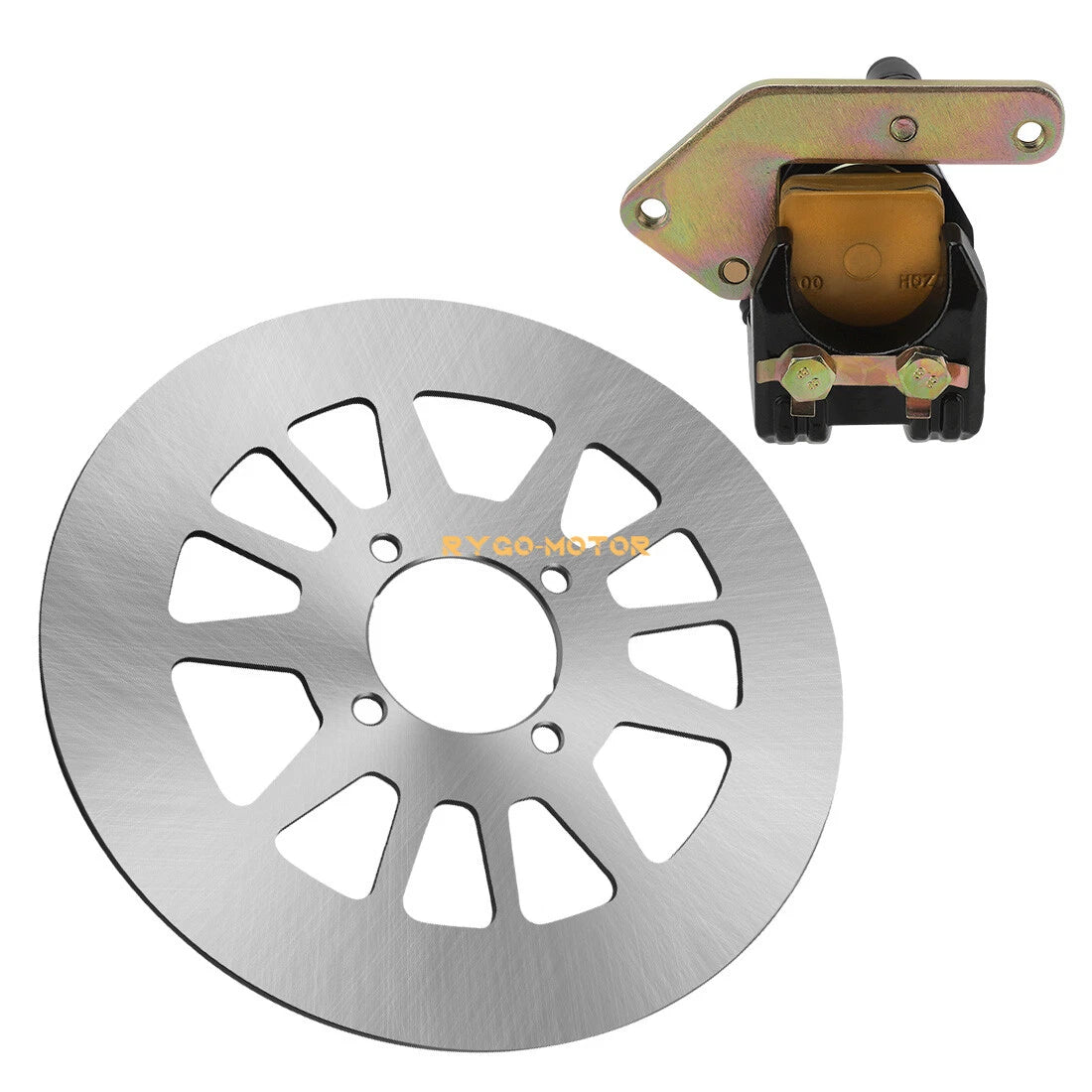 Rear Brake Disc Rotor & Caliper for Yamaha Warrior 350 YFM350X (1990–2004)