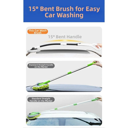 Detachable Handle Car Wash Mop for (15 Degree Bent Pole)