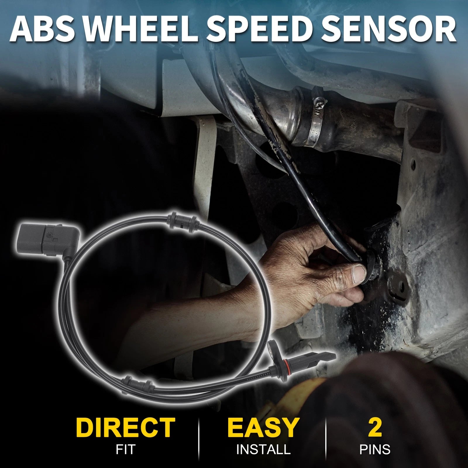 Rear Left ABS Wheel Speed Sensor Replacement for Mercedes-Benz GLC300 (2016–2022)