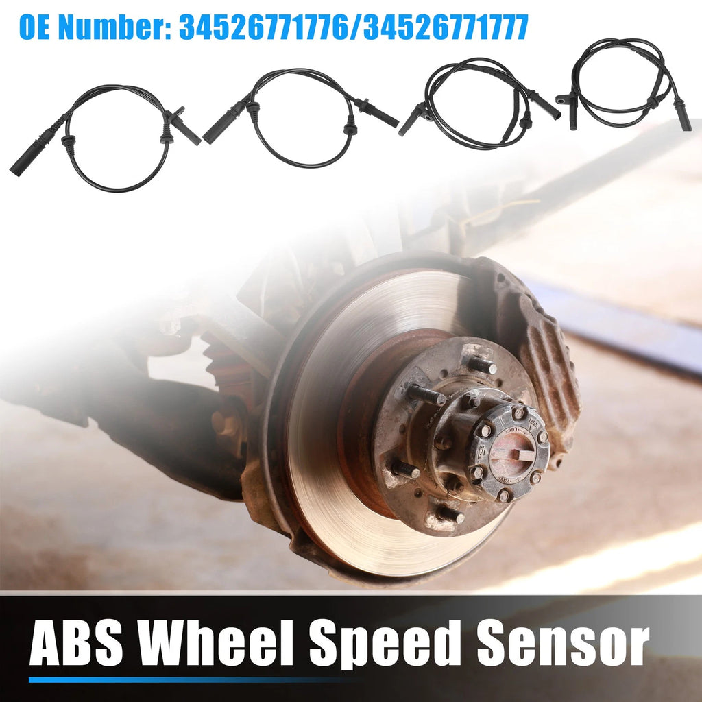 ABS Wheel Speed Sensor Set Front Rear Left Right for BMW X5 (2014–2018)