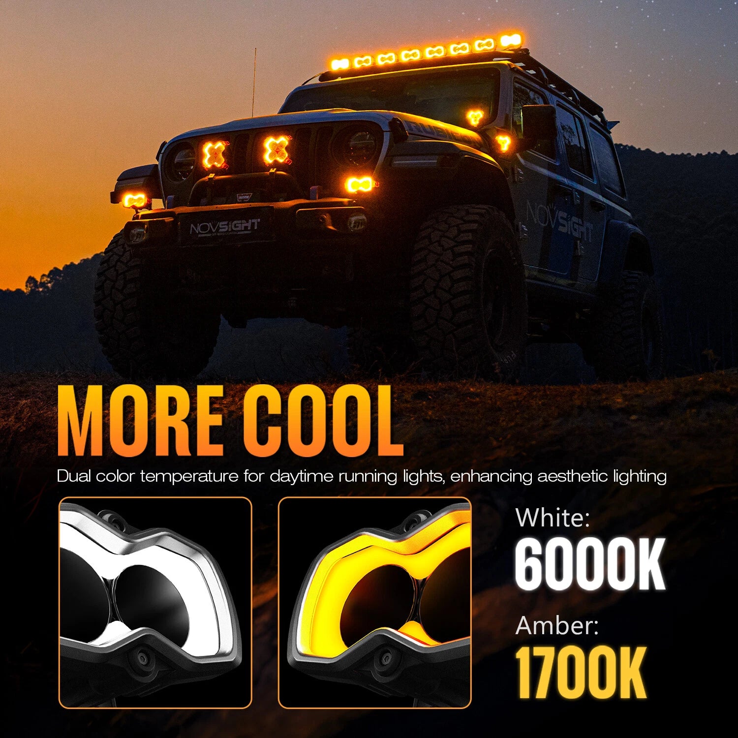 2X 4.5" LED Work Light Pod for Offroad Vehicles (2010–2023)
