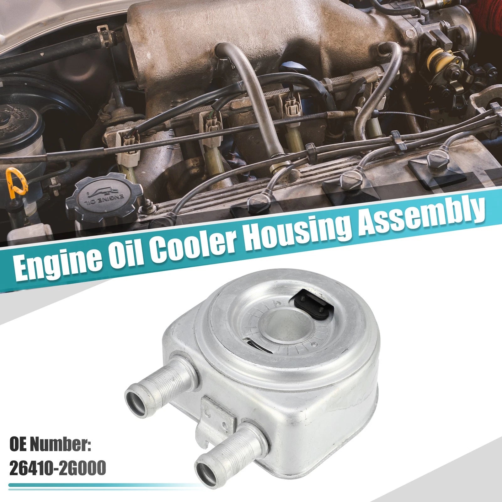 Engine Oil Cooler with Sensor Assembly for Hyundai Sonata (2011–2016)