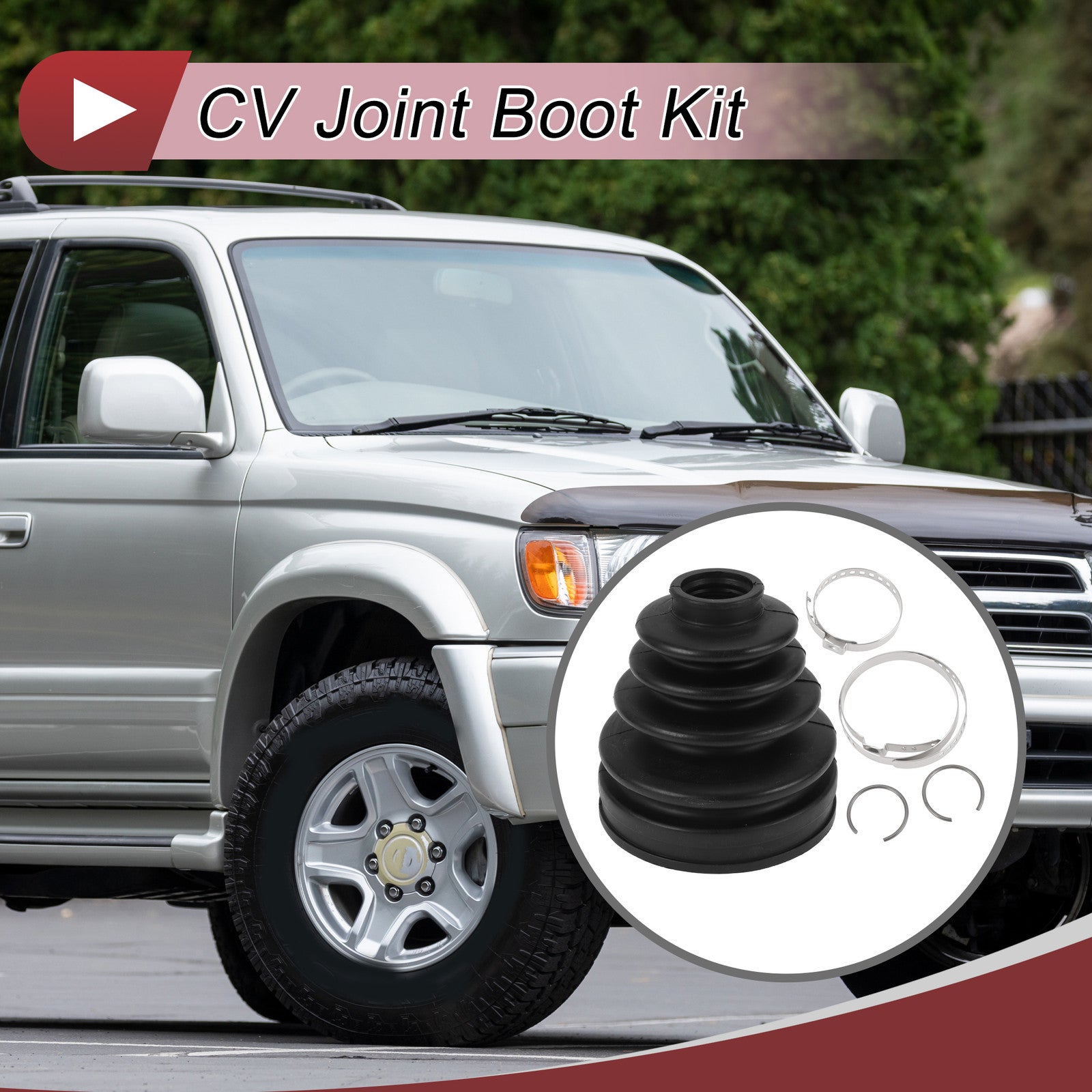 Inner CV Joint Boot Kit with Clamps for Toyota 4Runner (1996–2002)