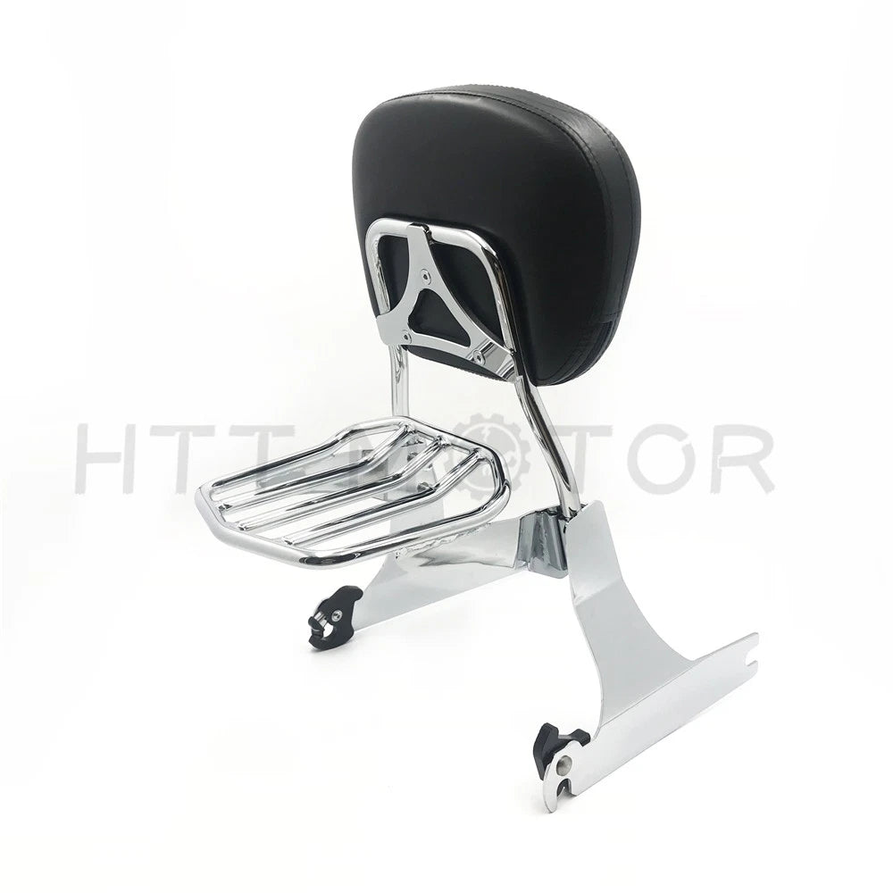 Detachable Backrest Sissy Bar & Luggage Rack for Harley Dyna (2006–2017)